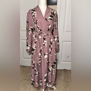 A New Day size large floral pink pastel maxi